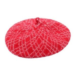 Riah Fashion's Beret Hat Red - One Size